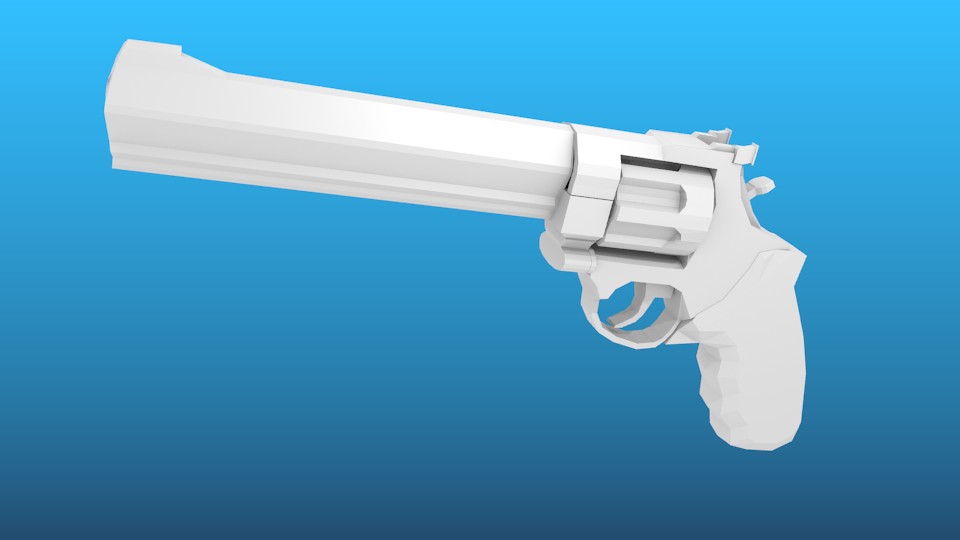.44 Magnum - Low Poly Model preview image 1